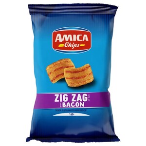 Amica Chips Zig Zag Bacon 160G