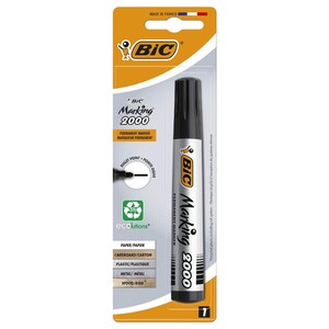 Bic Permanent Marker Bullet Black Blister 1 Piece