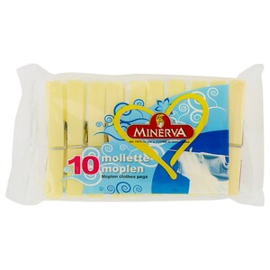 Minerva Pegs Plastic 10 Pieces