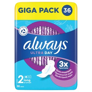Always Sanitary Napkins Ultra Long Plus 36 Pieces