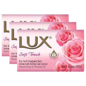 Lux Soap Bar Soft Touch 80G X3