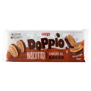 Coop Doppio Shortbread Filled With Cocoa 240G
