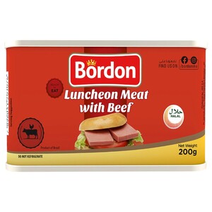 Bordon Luncheon Meat With Beef 200G