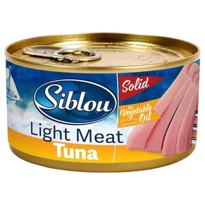 Siblou Light Meat Tuna In Vegetable Oil 160G