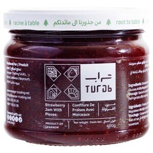 Turab Strawberry Jam With Pieces 400G