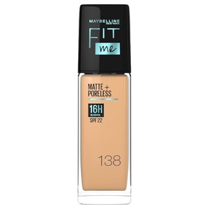 Maybelline Fit Me Foundation Matte Poreless Spf 22 138
