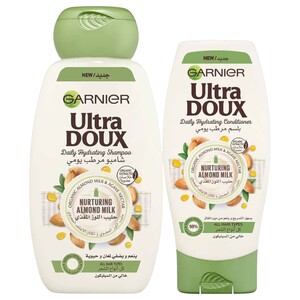 Ultra Doux Shampoo Almond Milk Hydrating 400Ml + Conditioner 360Ml