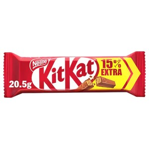 Kit Kat 2 Finger Chocolate Bars 20.5G 15% Extra