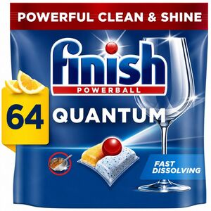 Finish Quantum Dishwasher Tablets Regular 64 Tabs