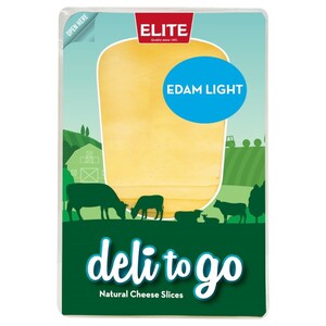 Elite Deli To Go Edam Slices Light 150G