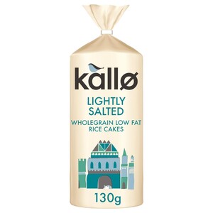 Kallo Rice Cake Wholegrain Low Fat 130G