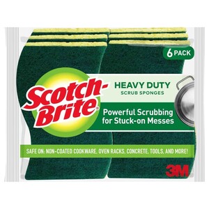Scotch Brite Heavy Duty Scrub Sponge 6 Pieces