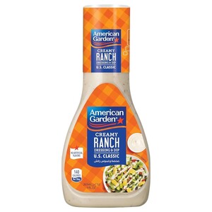 American Garden Creamy Ranch Dressing & Dip Sauce 267Ml