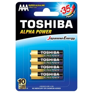 Toshiba Alpha Power Aaa Battery 4 Pieces