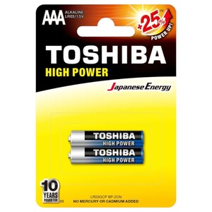 Toshiba High Power Aaa Battery 2 Pieces
