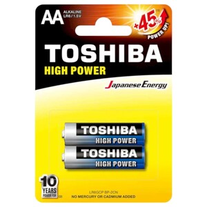 Toshiba High Power Aa Battery 2 Pieces