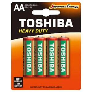 Toshiba Heavy Duty Aa Battery 4 Pieces