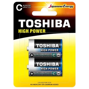 Toshiba High Power C Battery 2 Pieces