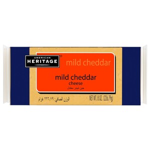 American Heritage Cheddar Mild Cheese 226.79G