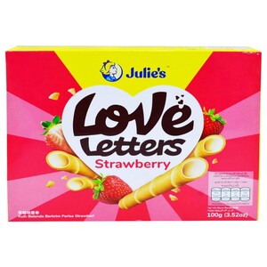Julie's Love Letter Strawberry Wafer 100G