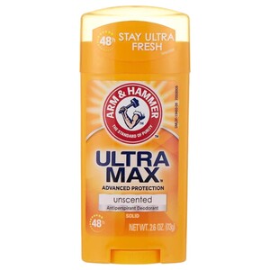 Arm & Hammer Ultra Max Deodorant Stick Unscented 73G