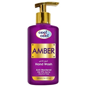 Cool & Cool Hand Wash Anti-Bacterial Amber 500Ml