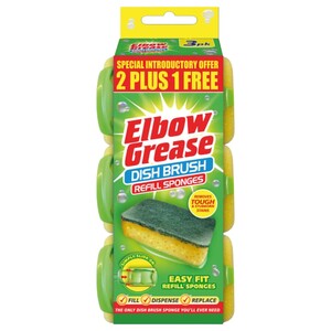 Elbow Grease Dish Brush Refill 2 + 1