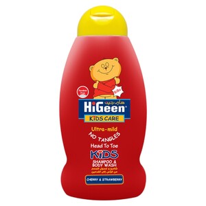 Higeen Kids Shampoo & Body Wash Cherry & Strawberry 500Ml