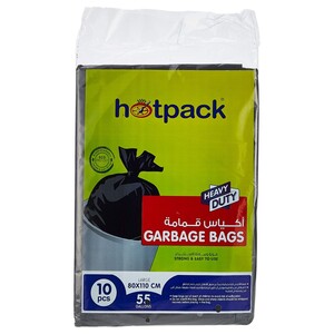 Hotpack Garbage Bags Large 80 X 110Cm 10 Pieces