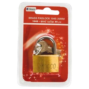 Sirocco Brass Padlock 35Mm