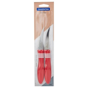 Tramontina Cor & Cor Tomato Knife Red 3" 2 Pieces 23462273