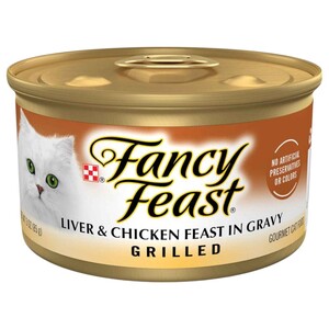 Fancy Feast Wet Cat Food Adult Grilled Liver & Chicken Feast 85G