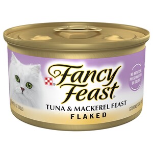 Fancy Feast Wet Cat Food Flaked Tuna And Mackerel Feast 85G