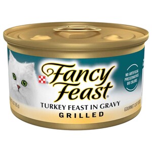 Fancy Feast Wet Cat Food Grilled Turkey Feast In Gravy 85G