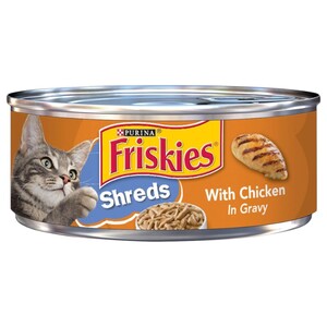 Friskies Wet Cat Food Shreds With Chicken In Gravy 156G