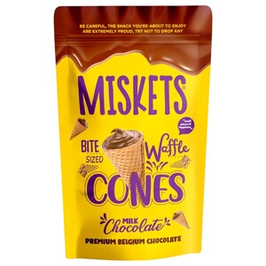 Miskets Waffle Cones Milk Chocolate 70G
