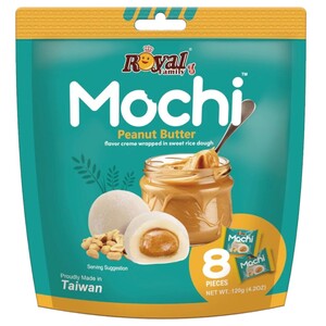 Royal Family Mochi Peanut Butter 8 Pieces 120G
