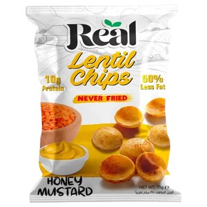 Real Lentil Chips Honey Mustard 35G