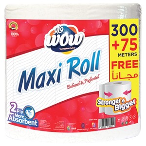 Wow Maxi Roll Perforated 300 + 75M