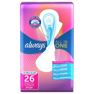 Always Pads All In One Ultra Slim 26 Pieces