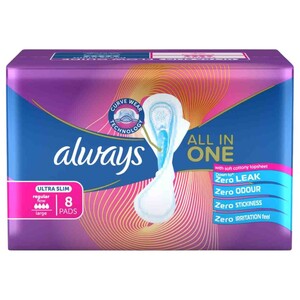 Always Pads All In One Ultra Slim 8 Pieces