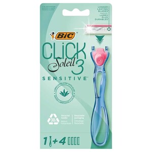 Bic Disposable Razors Click Soleil 3 Sensitive 4 Blades