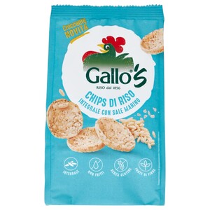 Gallo's Chips Di Riso Integrale Con Sale Marino 40G
