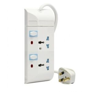 Fixon Extension Socket 2 Way 2 Meter F2022