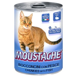 Moustache Cat Food Chunkies With Fish 415G