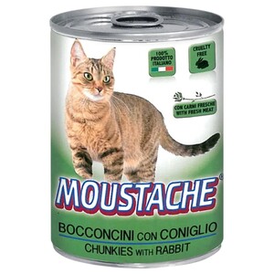 Moustache Cat Food Chunkies With Rabbit 415G