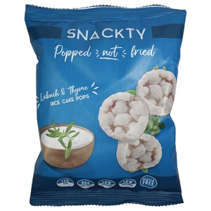 Snackty Rice Cake Pops Labneh & Thyme 30G