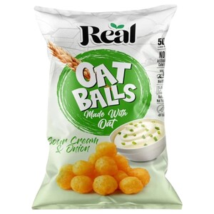 Real Oat Balls Sour Cream & Onion 50G