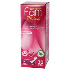 Fam Protect Pantyliners Light 21 Cm 30 Pads