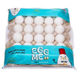 Egg Me White Eggs Cartoon 30 Pieces